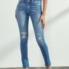 She She Boutique CLOTHING Mid-Rise Skinny Jeans - Medium Wash