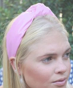 She She Boutique ACCESSORIES Top Knot Headband - Pink