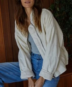 She She Boutique It's All Good Jacket - Cream CLOTHING