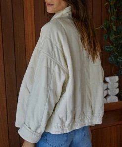 She She Boutique It's All Good Jacket - Cream CLOTHING