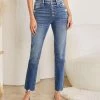 She She Boutique High Rise Cigarette Jeans - Medium Wash