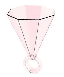 She She Boutique GIFTS 3oz Ring Shot Glass - Light Pink