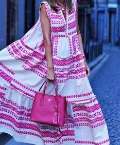 She She Boutique CLOTHING Boho Dress - Pink