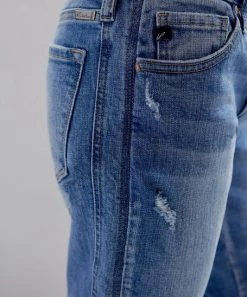 She She Boutique Slim Boyfriend Jeans - Medium Wash