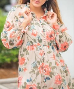 She She Boutique Floral Maxi Dress - Multi