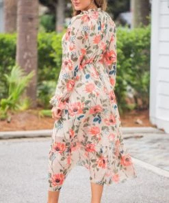 She She Boutique Floral Maxi Dress - Multi