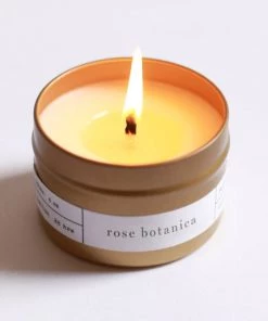 She She Boutique GIFTS Gold Travel Candle - Rose Botanica