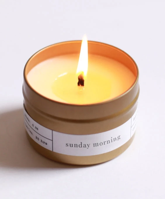She She Boutique GIFTS Gold Travel Candle - Sunday Morning 4 She She Boutique GIFTS Gold Travel Candle - Sunday Morning