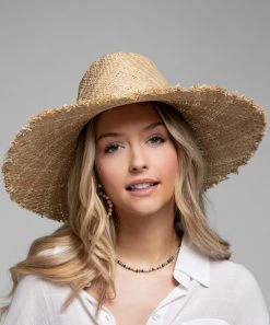 She She Boutique Raffia Sun Hat - Natural ACCESSORIES