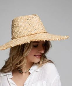 She She Boutique Raffia Sun Hat - Natural ACCESSORIES