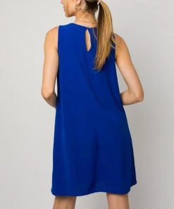 She She Boutique Sleeveless Dress - Royal Blue