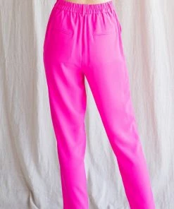 She She Boutique CLOTHING High Waisted Pants - Hot Pink