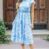 She She Boutique Madison Midi Dress - Blue CLOTHING 1 She She Boutique Madison Midi Dress - Blue CLOTHING