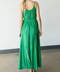 She She Boutique Belted Maxi Dress - Green OR Black