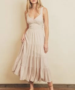 She She Boutique Tie-Back Dress - Dusty Pink