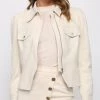 She She Boutique Suede Jacket - Bone CLOTHING