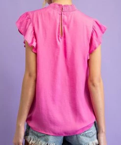She She Boutique Mock Neck Top - Cotton Candy NEW ARRIVALS