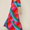 She She Boutique NEW ARRIVALS Rainbow Tiered Maxi Dress - Rainbow Stripe