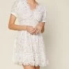She She Boutique Lace Detail Dress - White