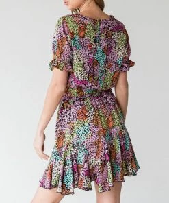 She She Boutique NEW ARRIVALS Floral Flared Dress - Black Multi