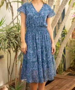 She She Boutique Octavia Midi Dress - Teal