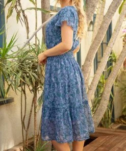 She She Boutique Octavia Midi Dress - Teal