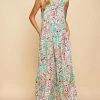 She She Boutique Sleeveless Maxi Dress - Light Gray Multi NEW ARRIVALS