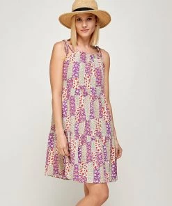 She She Boutique Floral Print Dress - Sage CLOTHING