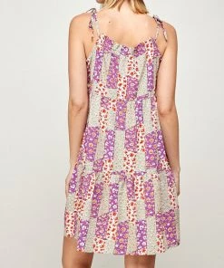 She She Boutique Floral Print Dress - Sage CLOTHING