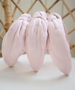 She She Boutique Top Knot Quilted Headband - Pink ACCESSORIES