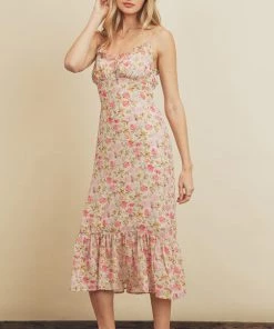 She She Boutique Fine Romance Dress - Natural/Multi
