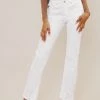 She She Boutique High Rise Slim Straight Jeans - White
