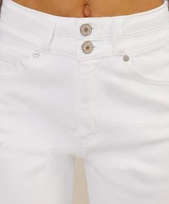 She She Boutique High Rise Slim Straight Jeans - White 8 She She Boutique High Rise Slim Straight Jeans - White