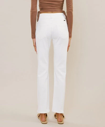 She She Boutique High Rise Slim Straight Jeans - White 6 She She Boutique High Rise Slim Straight Jeans - White