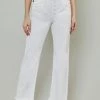 She She Boutique High Rise Straight Leg Jeans - White