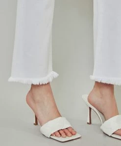 She She Boutique High Rise Straight Leg Jeans - White