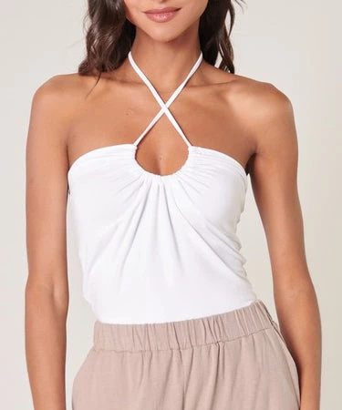 She She Boutique CLOTHING Rafaela Convertible Cutout Top - White OR Black 4 She She Boutique CLOTHING Rafaela Convertible Cutout Top - White OR Black
