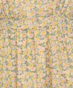 She She Boutique NEW ARRIVALS V-Neck Tiered Dress - Mint/Yellow