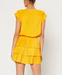 She She Boutique Tiered Mini Dress - Marigold CLOTHING