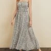 She She Boutique Sea Cruise Maxi Dress - Ivory/Navy