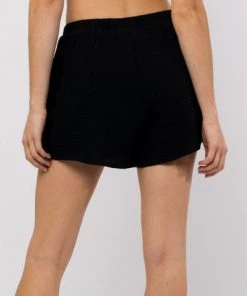 She She Boutique Gauze Shorts - Black, White OR Sage
