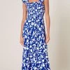 She She Boutique Talulah Midi Dress - Cobalt/White CLOTHING