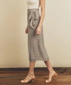 She She Boutique Desert Wrap Midi Skirt - Sunset Harbor