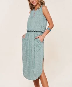 She She Boutique Betsy Midi Dress - Sage, Dusty Rose OR Cornflower CLOTHING 17 She She Boutique Betsy Midi Dress - Sage, Dusty Rose OR Cornflower CLOTHING
