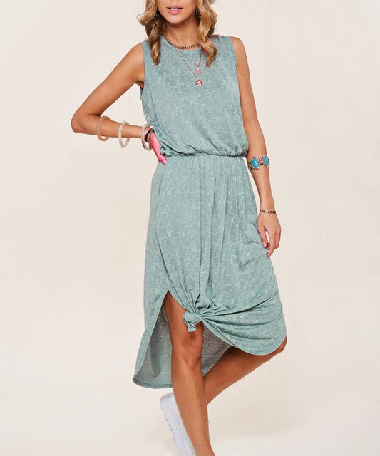 She She Boutique Betsy Midi Dress - Sage, Dusty Rose OR Cornflower CLOTHING 6 She She Boutique Betsy Midi Dress - Sage, Dusty Rose OR Cornflower CLOTHING