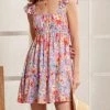 She She Boutique CLOTHING Multi Floral Dress - Pink Multi
