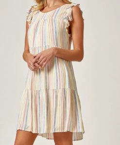 She She Boutique Stripe Dress - Multi CLOTHING