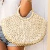 She She Boutique O Ring Tote - Straw ACCESSORIES