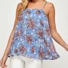 She She Boutique Floral Print Cami Top - Multi CLOTHING