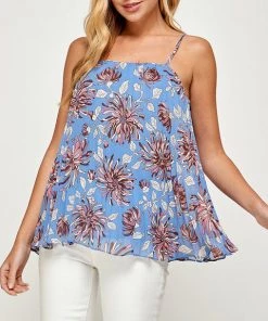 She She Boutique Floral Print Cami Top - Multi CLOTHING